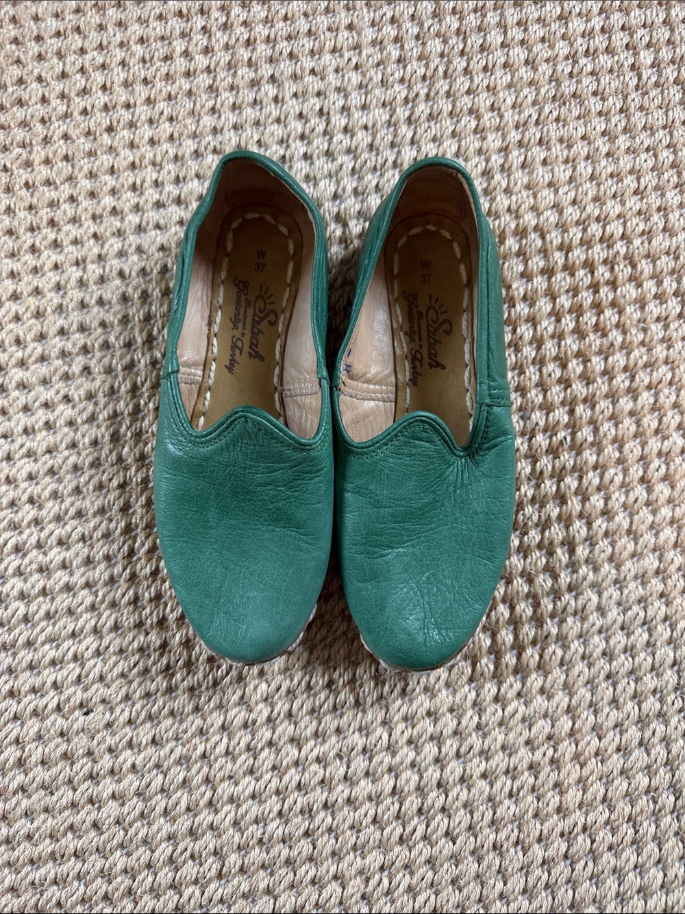 Green Leather Sabahs 37